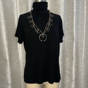 Eddie Bauer black short sleeve turtleneck